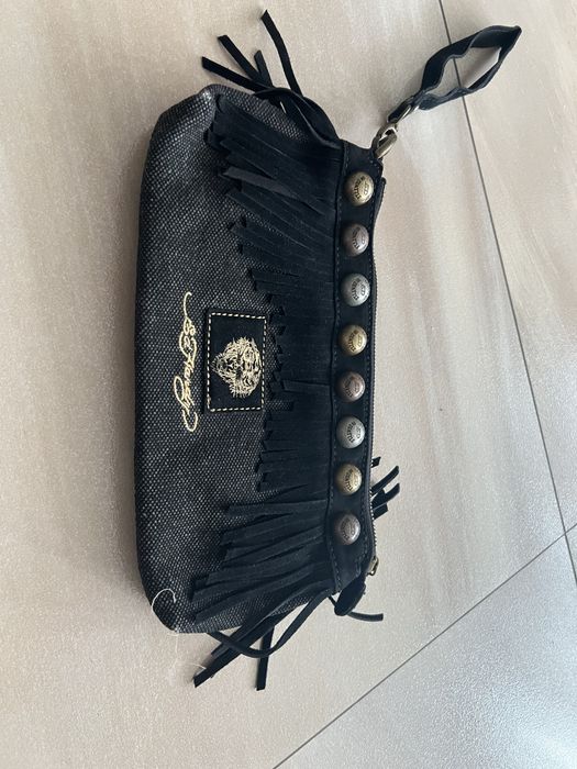 Ed Hardy клатч сумка джинс