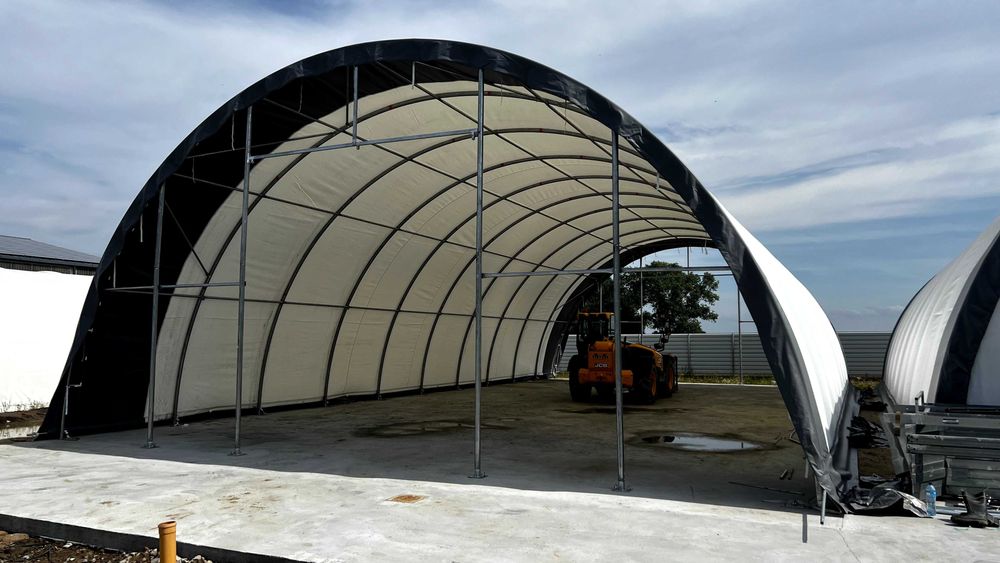 Hala namiotowa łukowa 12x18x6 magazyn konstrukcja ocynkowana wiata