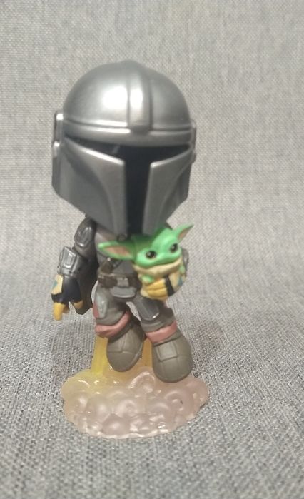 Star Wars - Figura Flying Mando With Grogu - Funko Mystery Mini do The