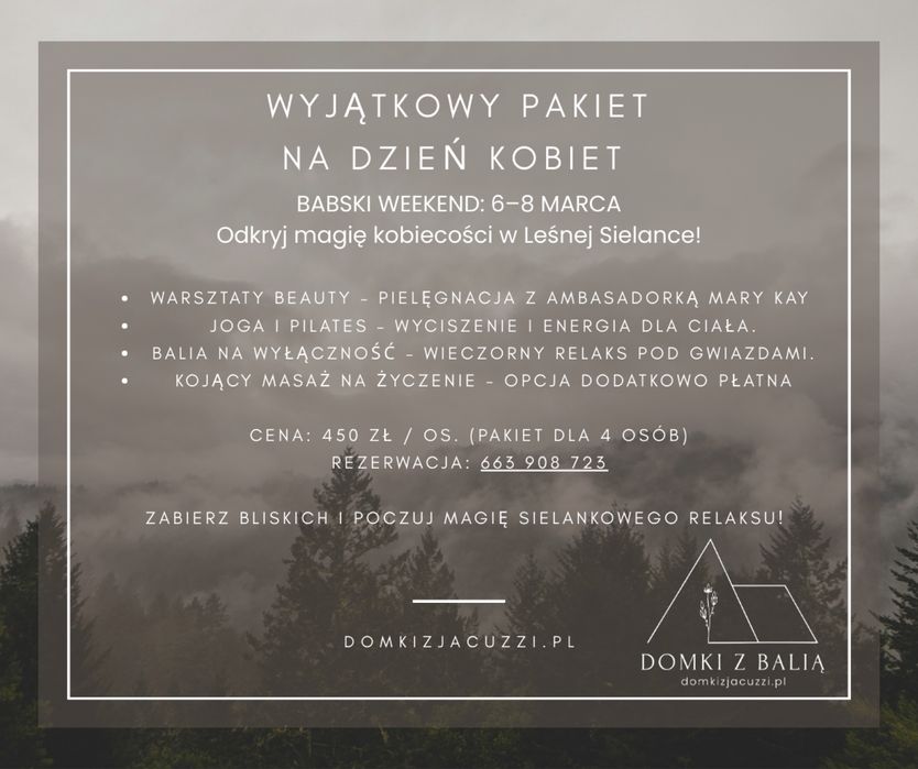 Promocja Dzień Kobiet w Leśnej Sielnce