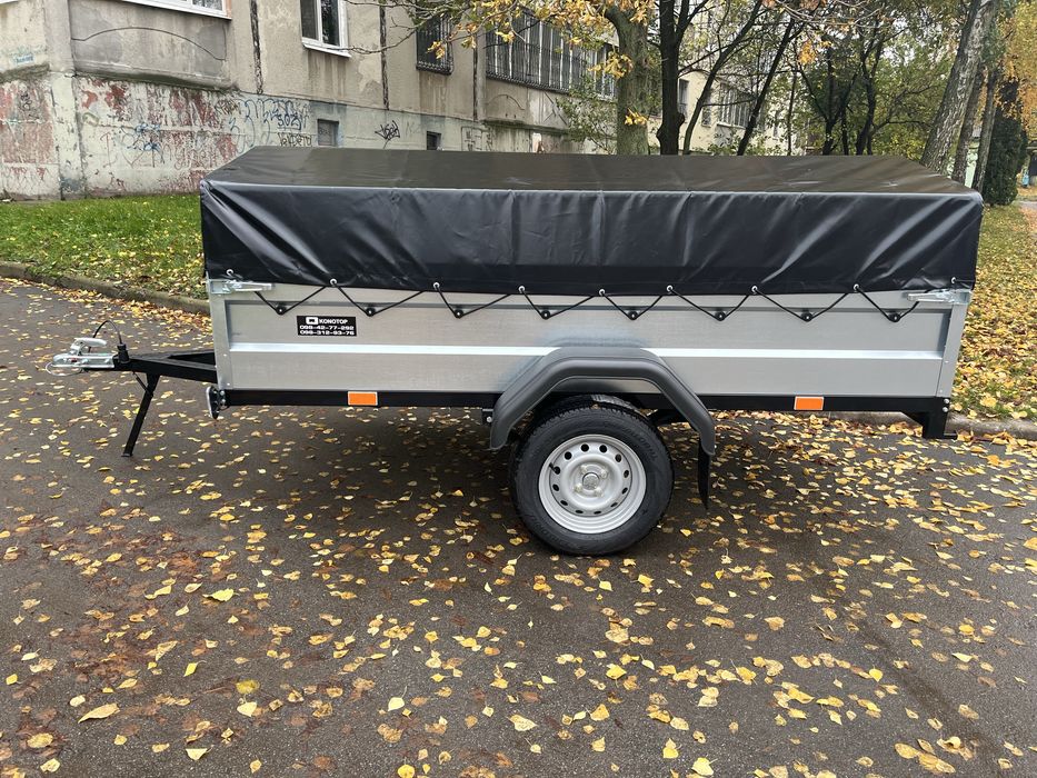 Причіп розміром 2.56 м Х 1.31 м Х 45 см