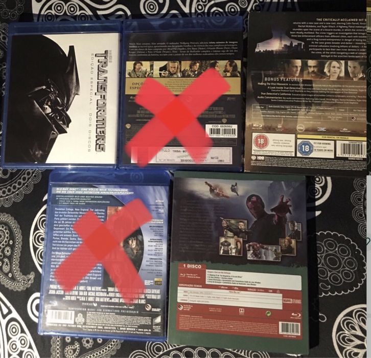 Vários Blu ray com legendas em Português