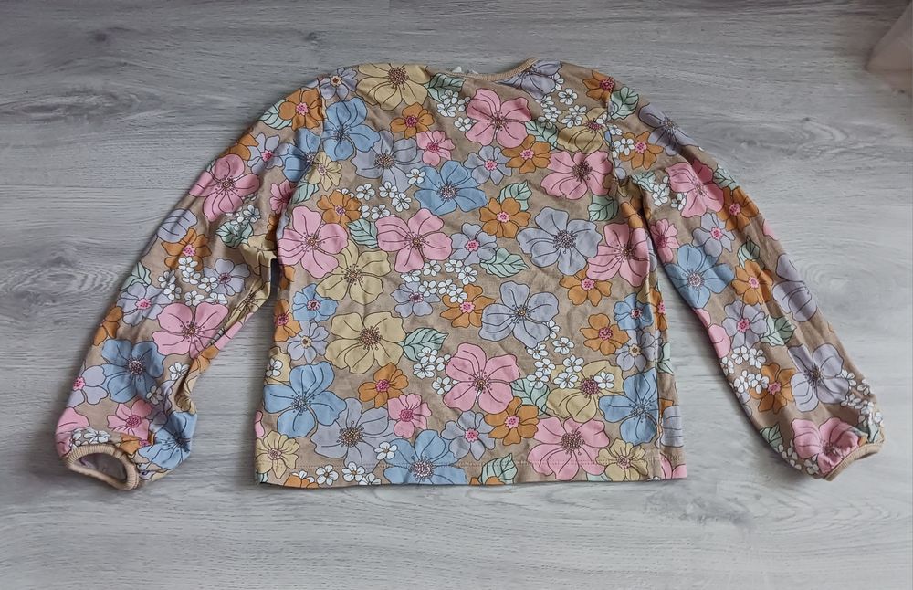 Bluzka w kwiaty H&M rozm. 134/140 (100% bawełna)