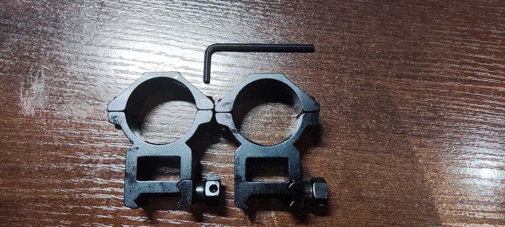 Montaż lunety na szynę 20mm, średnica 30mm, wysokość 20mm