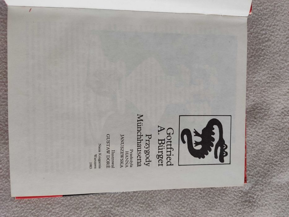 Przygody Munchhausena - Gottfried A.Burger