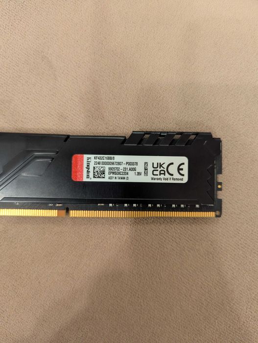 Оперативна пам'ять Kingston Fury Black DDR4-3200 8gb cl16