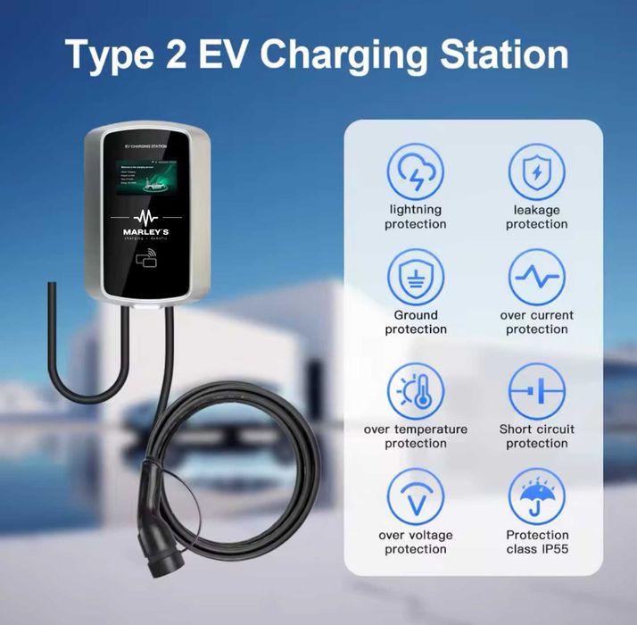 Carregador Wallbox - 11 KW - 16A - 3 fases - C/ APP e Cartões64586163363970124