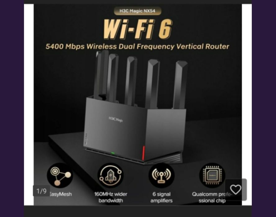 Router WiFi 6 Bardzo Szybki 5400Mbps H3C Magic NX54