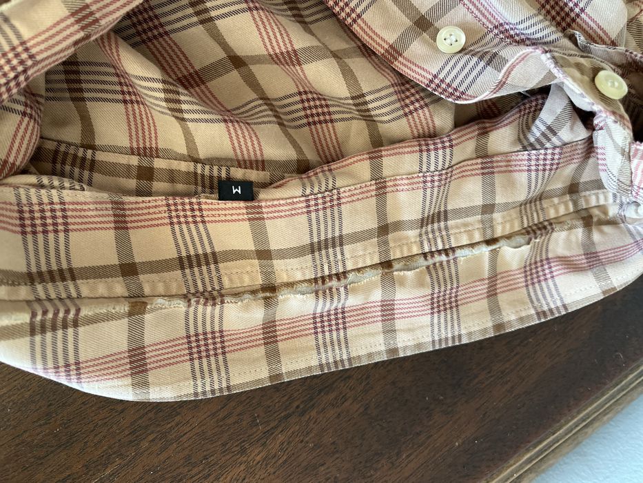 Camisa Hugo Boss Vintage Xadrez Castanho M