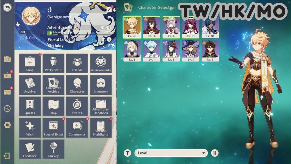 Акаунт Genshin Impact - рівень 60