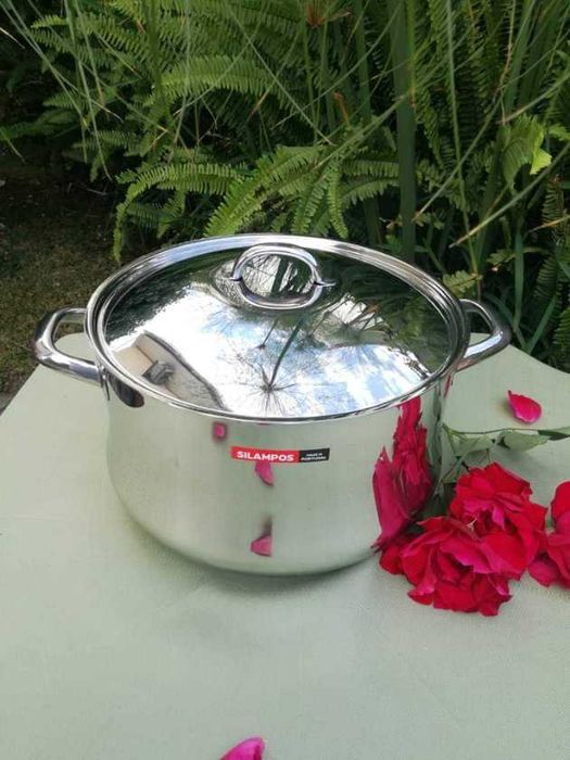 QUALIDADE SILAMPOS - Trem Inox Linha Bojuda - 9 pçs- INDUÇÃO