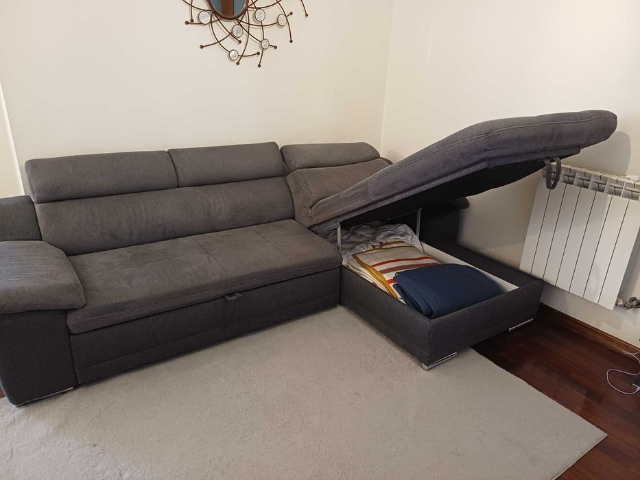 Sofá 3 lugares com chaise lounge
