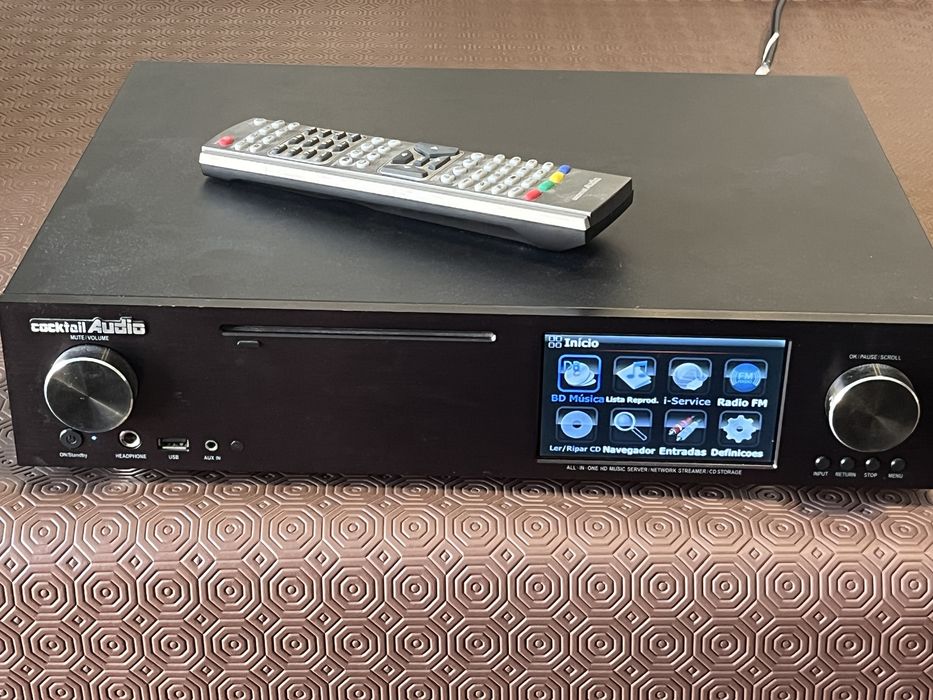 Cocktail Audio x30 - Amplificador Multimédia CD, DAC, FM, Internet Radio, USB com 1TB memória
