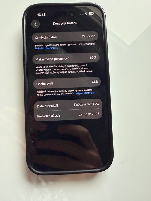 IPhone 15 128GB czarny