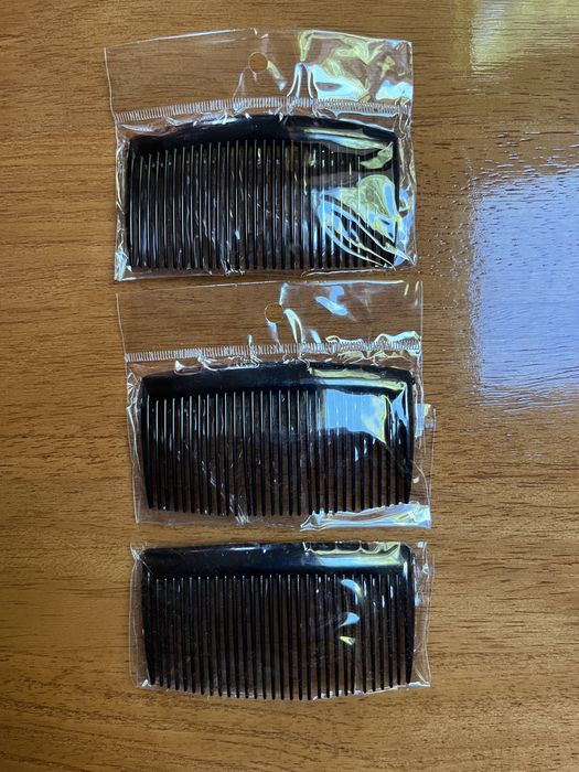 3 grzebienie ozdobne do wlosow