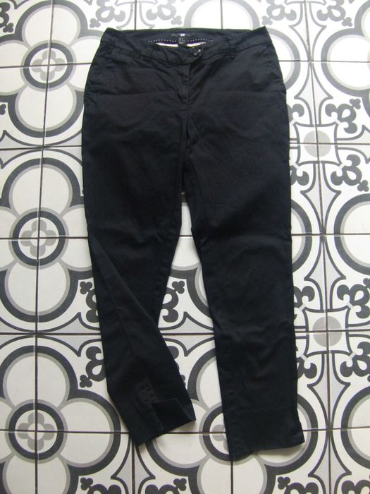 Брюки H&M чиносы джеггинсы черные хлопок
