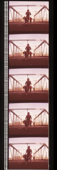 Fotogramas em película do filme culto Rocky 2