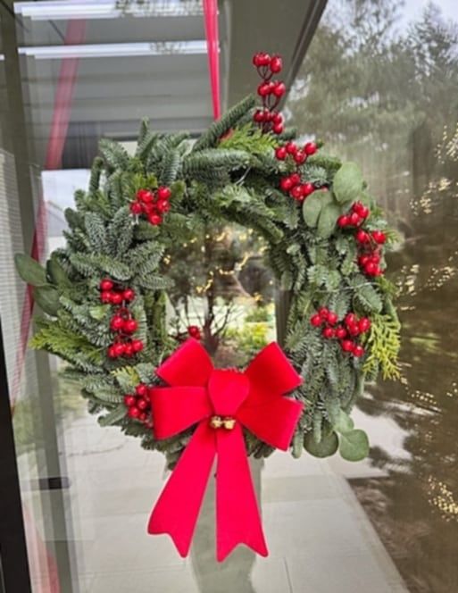 Wianek na drzwi - żywy stroisz