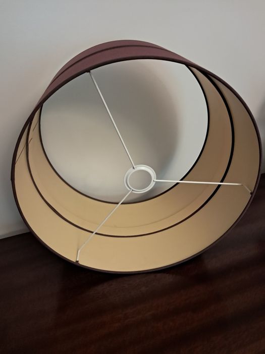 Abajour de candeeiro em tecido