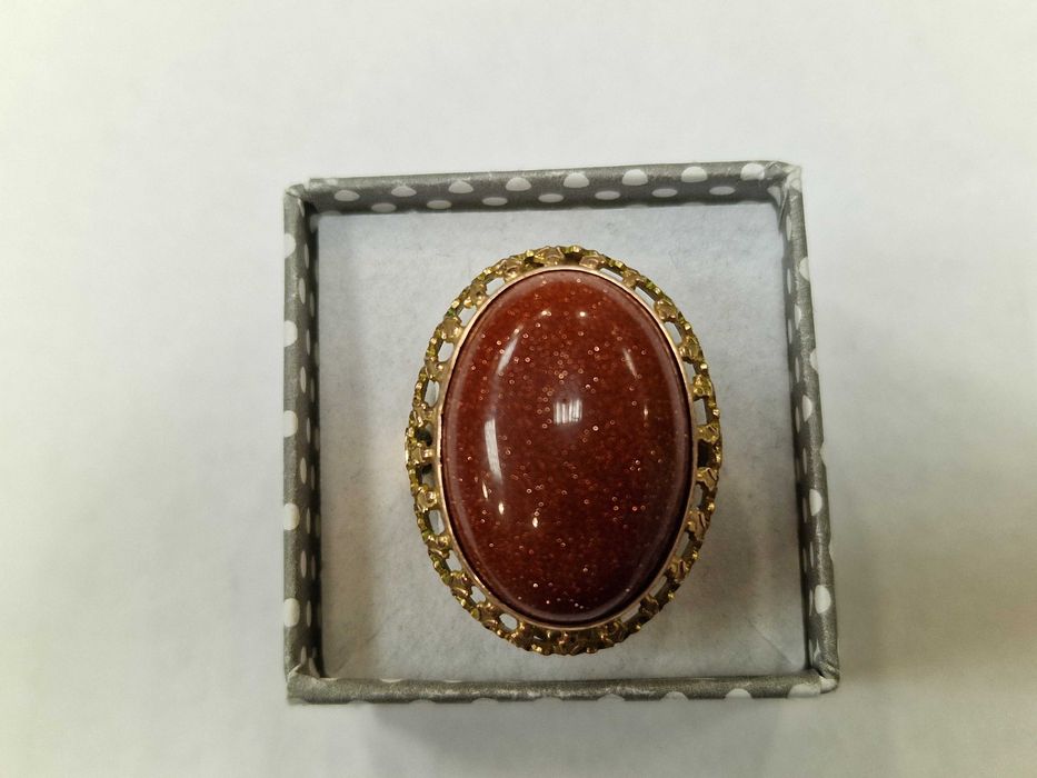 1963-86! Złoty pierścionek/ 585/ 11.45 gram/ R19/ Piasek Pustyni