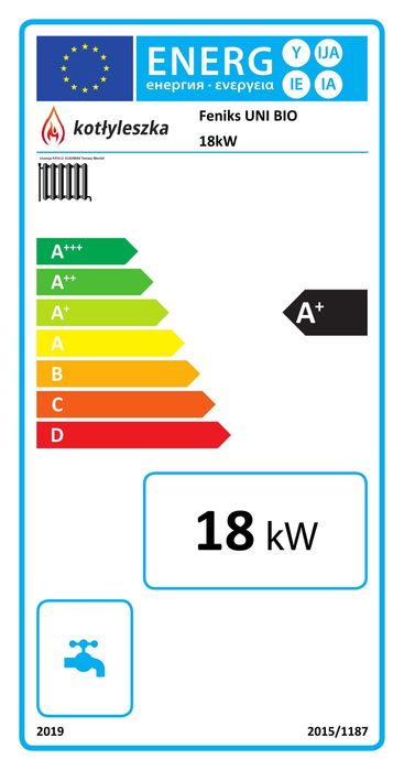 Kocioł kotły piece 5 klasa UNI BIO 18 kW na pellet
