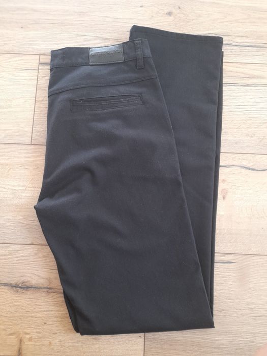 Spodnie męskie granatowe chinosy, wizytowe eleganckie rozm 33/32