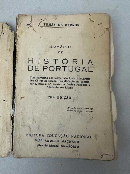 Historia Portugal Ensino Primário muito antigo