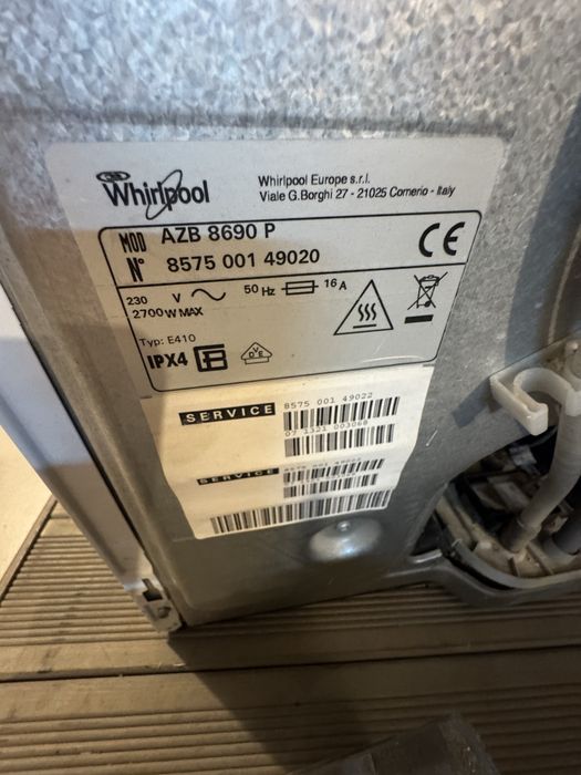 Suszarka WHIRLPOOL AZB 8690 P