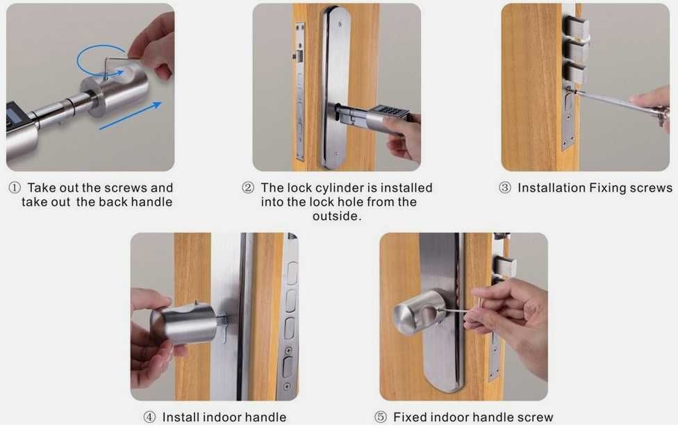 Fechadura de abertura remota, sem fios nem internet, fácil instalação