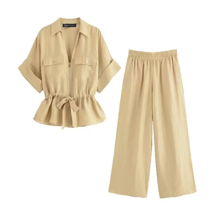 Штани колюти палаццо TRAFZA 2025 широкі брюки