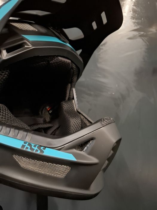 Kask rowerowy downhill full face Ixs XULT DH 57-59 cm M L lekki lagoon