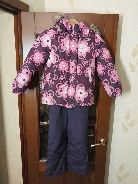 Зимовий комплект Ленне Lenne комбінезон і куртка. 128 розмір девочки