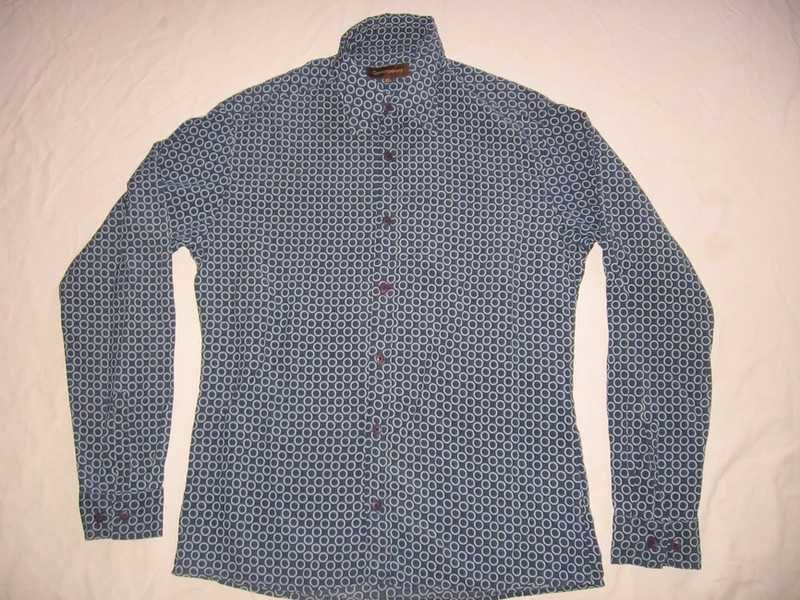 koszula długi rękaw kółka Contemporary M 39 40 klata 106cm
