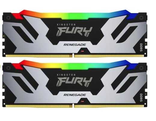 ОЗУ Kingston DDR5 32GB (2x16GB) 6400MHz FURY Renegade RGB Silver