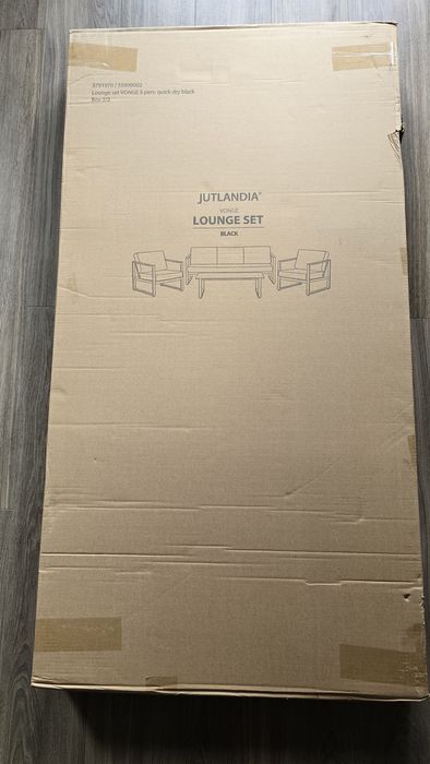 Vonge Stół ogrodowy 129x64x40 aluminium + włókno cementowe