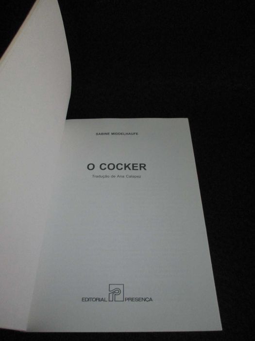 Livro O Cocker Sabine Middelhaufe 1ª edição 1993