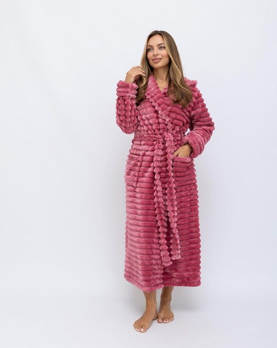 Женский махровый халат на запах с капюшоном разные цвета  S - 6XL