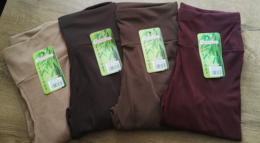 Legginsy prążek bambus