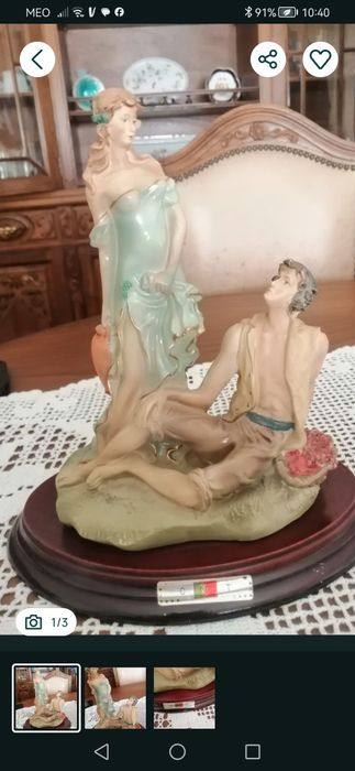 Chaleira / leiteira Eléctrica+jarra antiga viidro+Estatueta de resina 
Prato Vista Alegre Magnólia 
Ladeiro 10€
Saleiro 
165 gramas 
Base=8,5