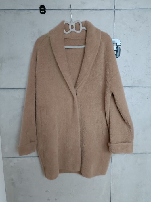 Płaszcz damski typu Alpaka  beżowy