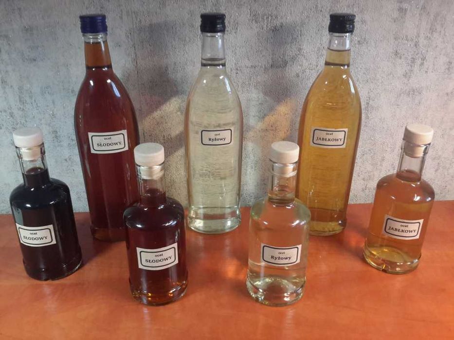 Ocet Jabłkowy Słodowy Ryżowy