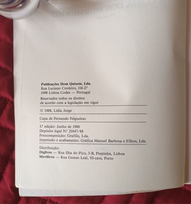 Livro - A Costa dos Murmúrios