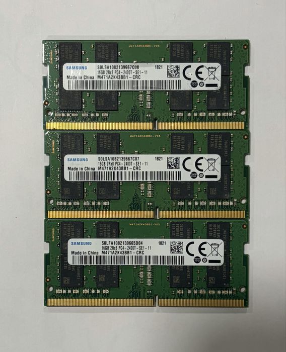 Memória RAM 16GB DDR4 SO-DIMM para Portátil (Samsung / SK hynix / Micron)