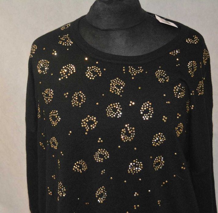 Sweterek wiosenny z cyrkoniami Wallis 54/56