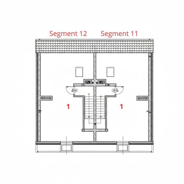 Segmenty i Bliźniaki z ogrodami przy lesie 102-108m² | Blisko PKP