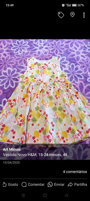 Roupa menina 18-24 meses