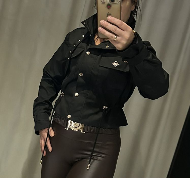 Kurtka wiosenna damska,parka,ramoneska czarna,