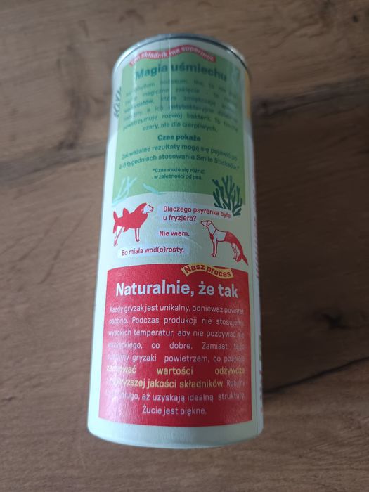 Mięsny gryzak dentystyczny z dodatkiem wodorostów