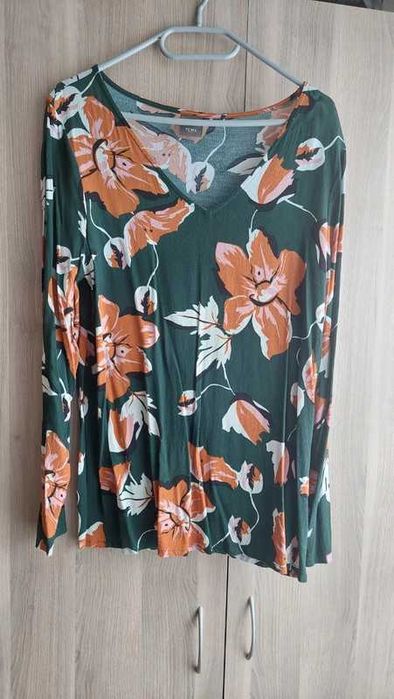 piękna bluzka elegancka kwiaty floral boho S ichi