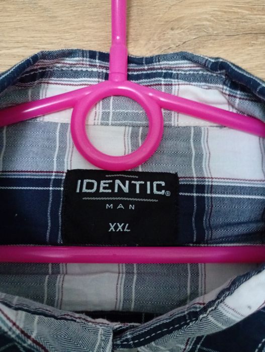 Koszula męska w kratę xxl